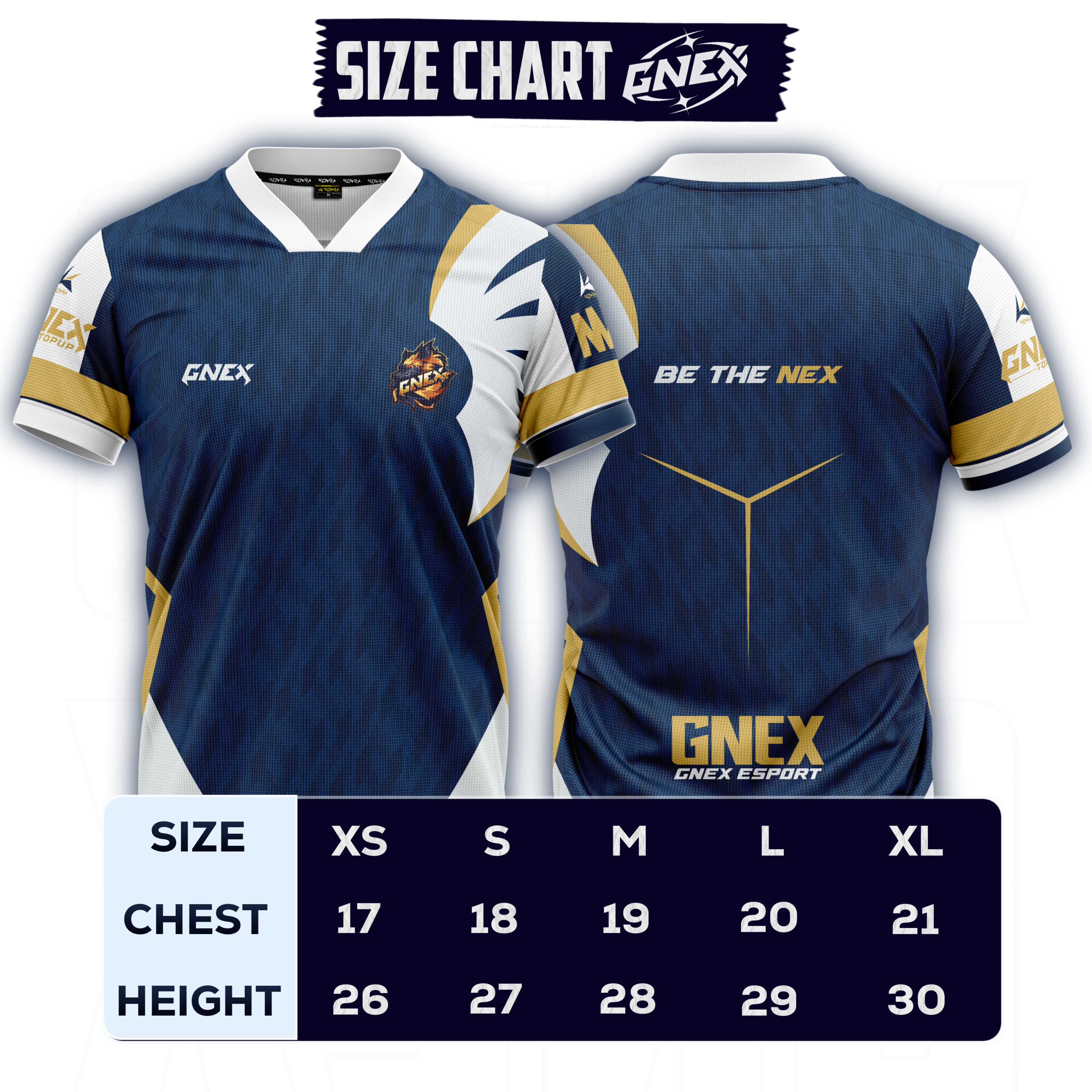 GNEX jersey front and back