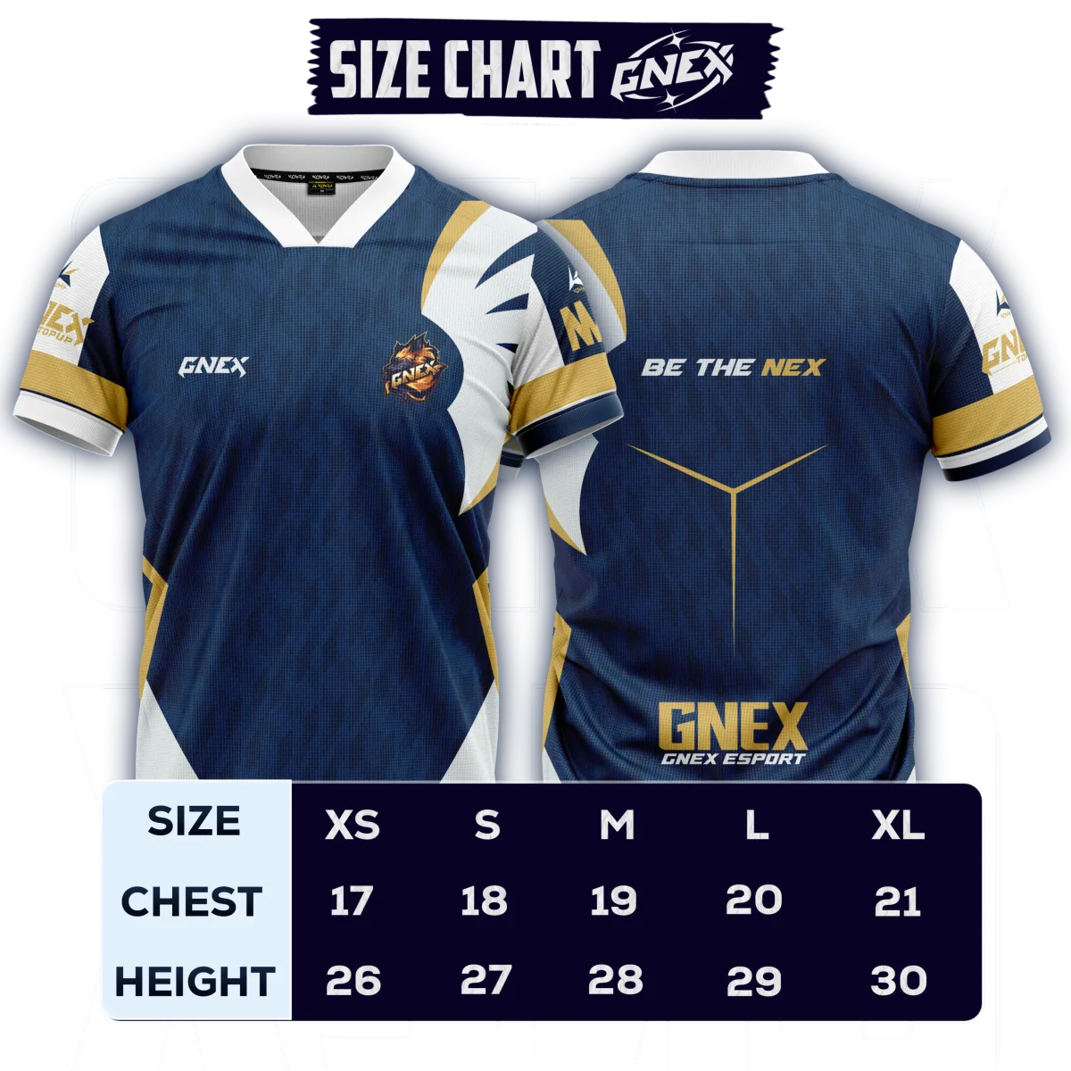 GNEX jersey front and back